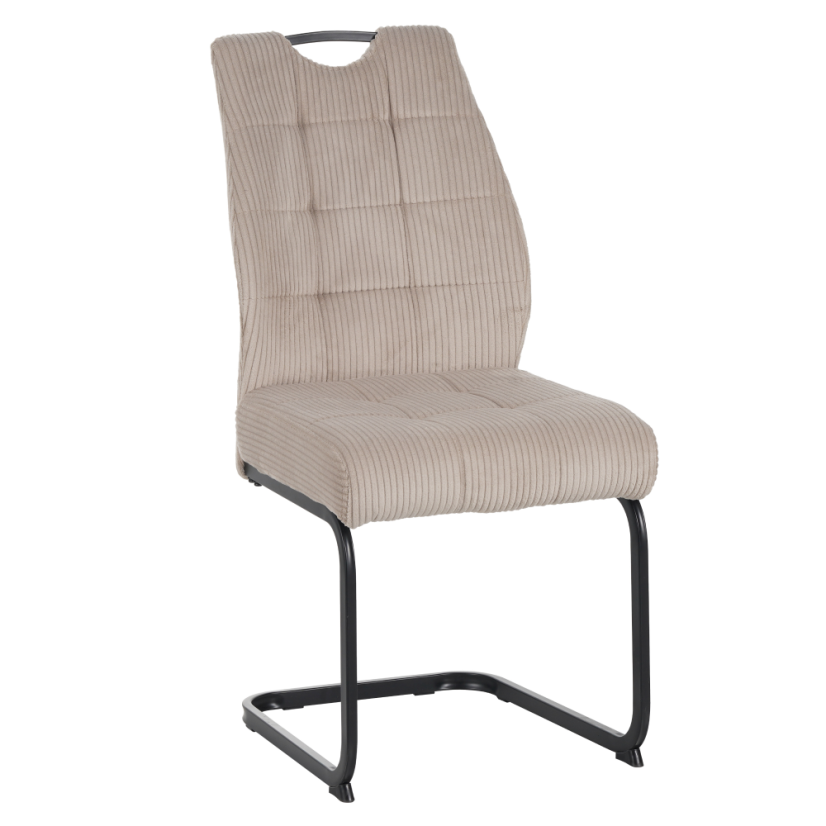 Esszimmerstuhl, Taupe/Schwarz, KELMA