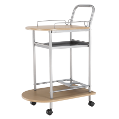 Servirna miza, bukev/srebrna, LIMA