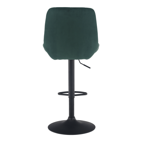 Barski stol, temno zelena tkanina Velvet, CHIRO NEW