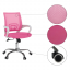 Pisarniški stol, roza/bel, SANAZ TIP 2