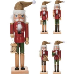Spărgător de nuci/soldat figura 38 cm mix de lemn