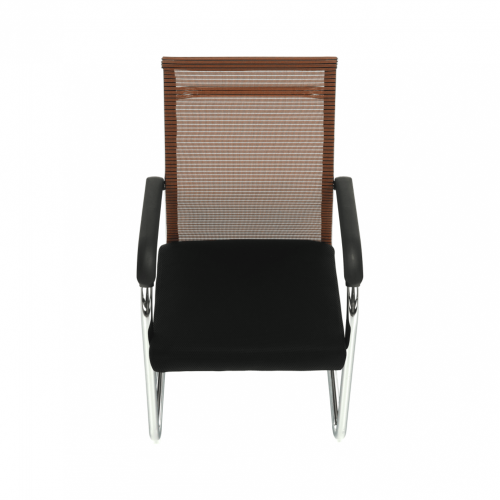 Zasedací židle, hnědá/černá, ESIN