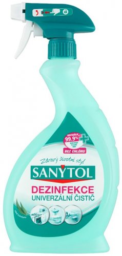 Sanytol do dezynfekcji, uniwersalny środek czyszczący, spray, eukaliptus, 500 ml