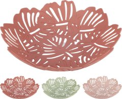 Gyümölcskosár 27cm, színes műanyag