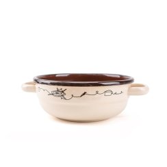 Misa sedliacka smaltovaná 18 cm/1l dekor Linea
