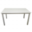 Jedilna miza, bela, 135x80 cm, ASTRO