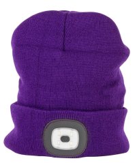 Czapka Strend Pro Albacore fioletowa L, 4x SMD LED, ładowanie USB