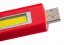 Svítilna Strend Pro Keychain, klíčenka, přívěsek, s karabinou, mix barev, 75 lm, USB nabíjení, 74x25x15 mm, sellbox 24 ks