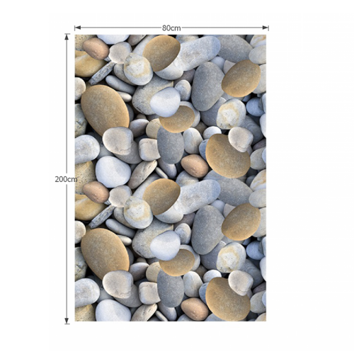 Koberec, vícebarevný, vzor kameny, 80x200, BESS