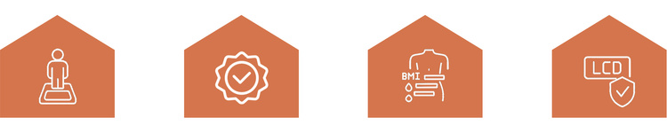 Ruhhy 20676 Balanță analitică LCD albă pentru baie