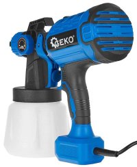 Pistolet do malowania natryskowego 400 W, pojemnik 800 ml, dysza 1,8 i 2,5 mm, GEKO