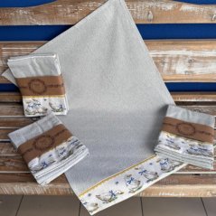 Prosop de bucătărie din bumbac împletit Husky II 3pcs, 50x70cm, 270 g/m2