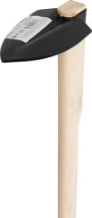 Hoe Strend Pro, Fe, hegyes, kicsi, 260 g, fa nyél 120 cm