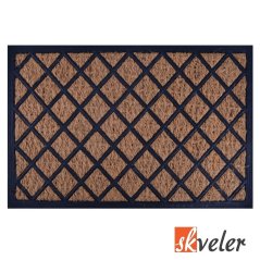 Covoraș 40x60 cm din cauciuc și fibră de cocos CROSS