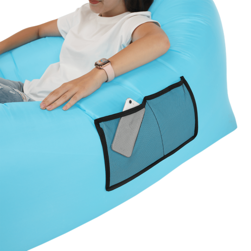 Napihljiva vreča/lazy bag, modra, LEBAG