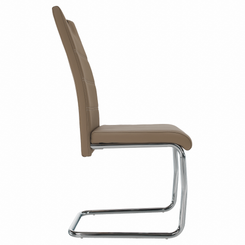 Jídelní židle, capuccino/světlé šití, ABIRA NEW