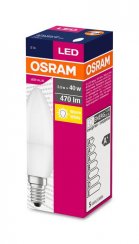 Žiarovka OSRAM® LED FR 040 (ean6453) non-dim, 5,7W/827 E14 2700K Value CLASSIC B