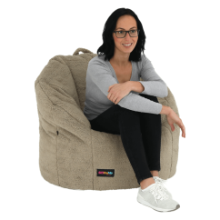 Bean bag, svijetlosmeđa tkanina, ALMERO