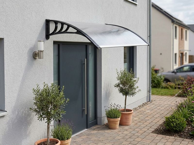 Zadaszenie nad drzwiami DIY501, 100 x szer. 150 cm, poliwęglan