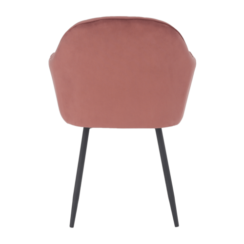 Designerski fotel, tkanina Velvet w kolorze różowego brązu, ZIRKON