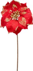 Flower MagicHome Weihnachten, Weihnachtsstern, rot, Stiel, Blütengröße: 35 cm