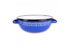 Emajlirana seljačka zdjela 24 cm/2,8l Čičmany dekor KLC
