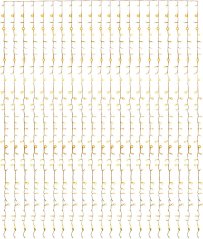 Świąteczny łańcuch do zasłon MagicHome, 160x LED ciepły biały, 230V, 50 Hz, 8 funkcji, timer, oświetlenie, L-1,5 + 2 m