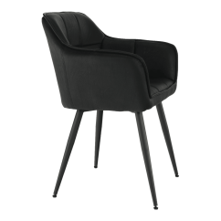 Design-Sessel, schwarz, TOPAZ
