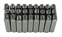 Štampiljke abeceda 8mm KLC