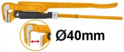 Kulcs alsó anyával 40mm / 90 ° Heavy Duty INGCO