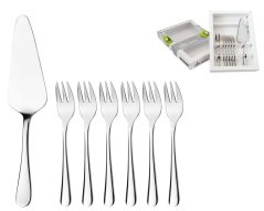 Lopatka na tortu + vidlička múčnik SADA 7diel HOTEL KLC