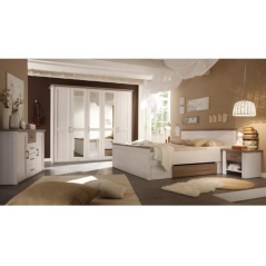 Komoda, pinie bílá / dub sonoma truflový, LUMERA