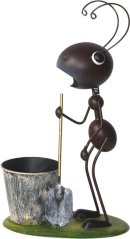 MagicHome Mecco dekoracja, Mrówka z łopatką, blacha, 25x14x44 cm
