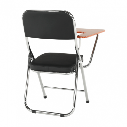 Krzesło z tablicą do pisania, czarny/naturalny, TEKER