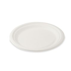 Okrugli tanjur BIO šećerna trska promjera 22 cm /10 kom/ KLC za jednokratnu upotrebu