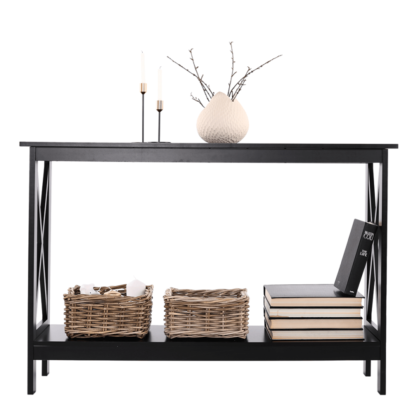 Konsolentisch, schwarz, APOLOS (akce)