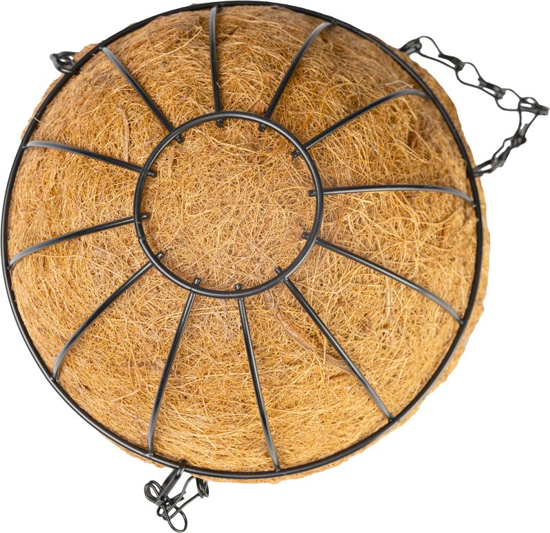 Strend Pro Hanger, Blumentopfhalter, Stahl/Kokos, hängend, mit Kette und Aufhänger, 20 cm