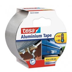 Tape tesa® Alumínium, alumínium, prémium, ragasztó, 50 mm, L-10 m