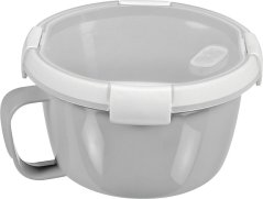 Curver® puszka 900 ml, z uchwytem, ​​mieszanka kolorów miętowo-szarych i brzoskwiniowych, 17x10 cm