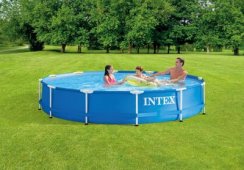 Intex® Metal Frame 28212 Pool, Filter, Pumpe, 3,66 x 0,76 m