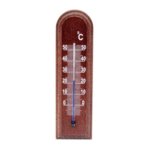 Teploměr pokojový vnitřní dřevěný 15,5 cm KLC