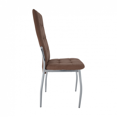 Krzesło, ciemnobrązowa tkanina/metal, ADORA NEW