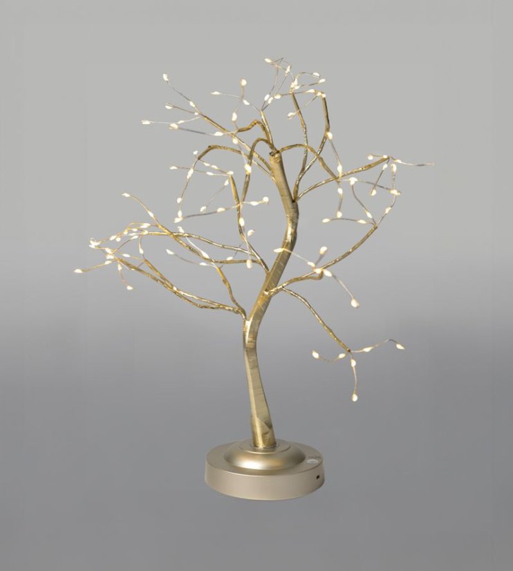 MagicHome Weihnachtsdekoration, Baum, 108 LED warmweiß, 3xAA, USB, einfache Beleuchtung, 45 cm