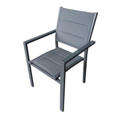 Fotoliu stivuibil ALU + textil EVELINE