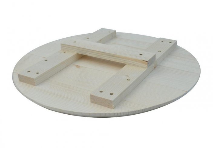 Holzdeckel von 62,5 cm für 80l- und 100l-Kessel, Emaille G15