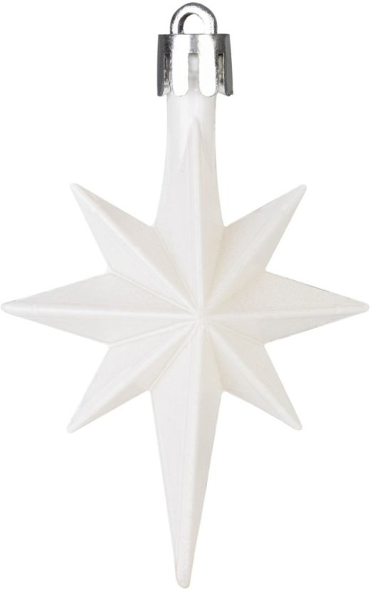 MagicHome Weihnachtskugeln, Set, 50 Stück, 4-5 cm, weiß, Stern, Girlande, Kegel, für den Weihnachtsbaum