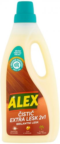 Alex čistilo, ekstra sijaj 2v1, za lesena tla, 750 ml
