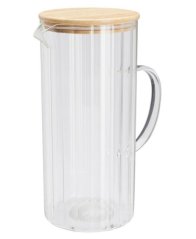 Ulcior din sticlă 1,4 l cu capac din bambus