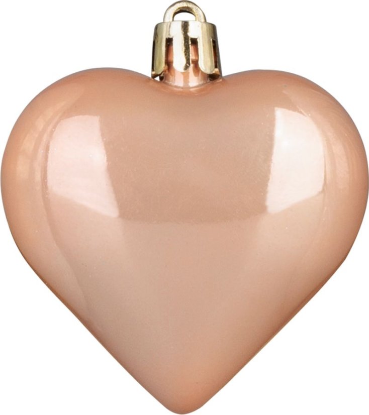 MagicHome Weihnachtskugeln, Set, 65 Stück, Roségold, Mix, für den Weihnachtsbaum