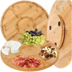 Ruhhy 24290 rotirajući tanjur od bambusa